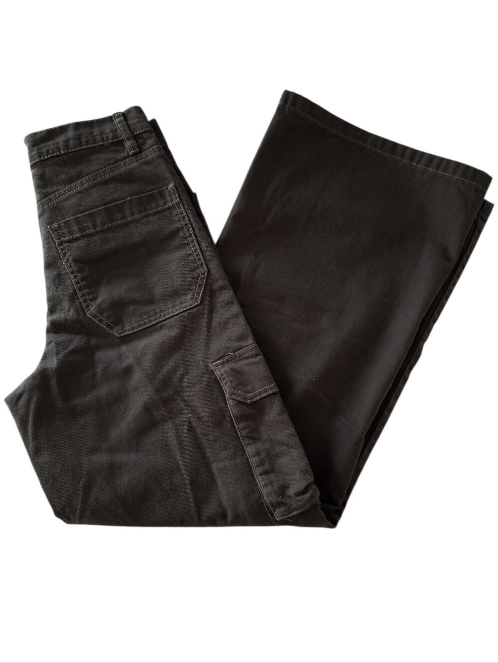 PacSun Brownish Green Wide Leg Cargo Jeans Size 25